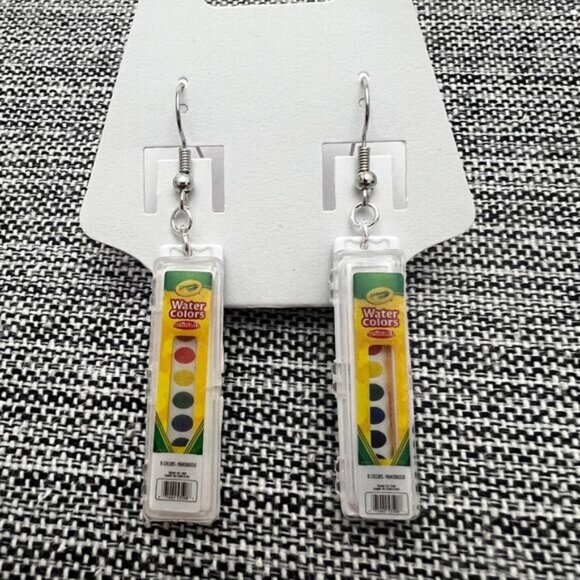 Mini Brands Toy Crayola Water Colors Artista II Earrings - Picture 1 of 1